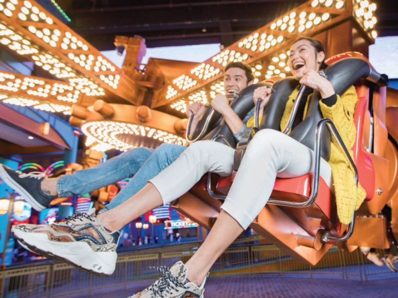 Thrilling indoor rides at Skytropolis located within First World Plaza, a massive entertainment hub you can visit with ease via your Genting Highlands day trip private car.
