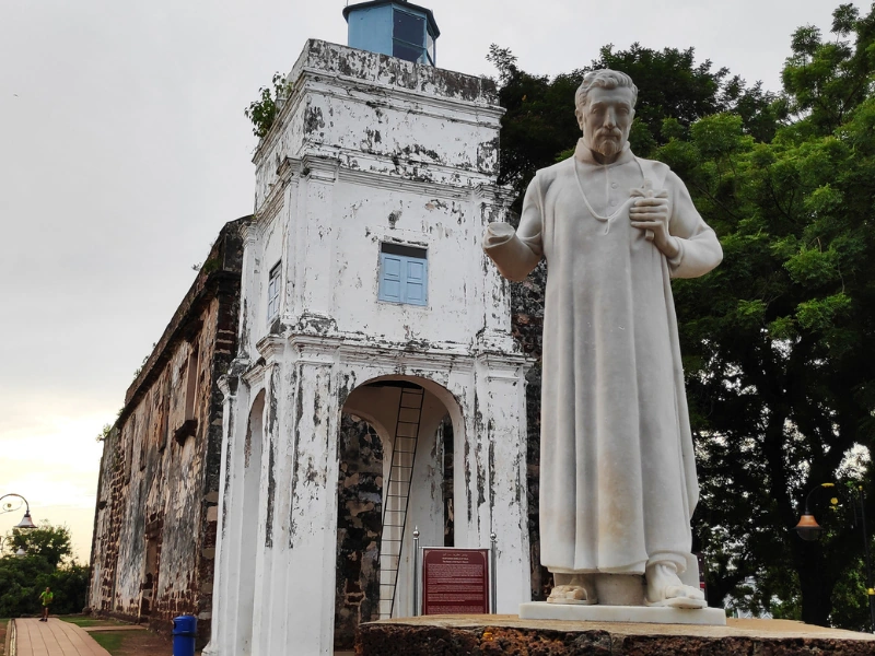 Historic ruins of St. Paul's Church on the hill, a fascinating heritage site to explore during your Malacca day trip private car tour.