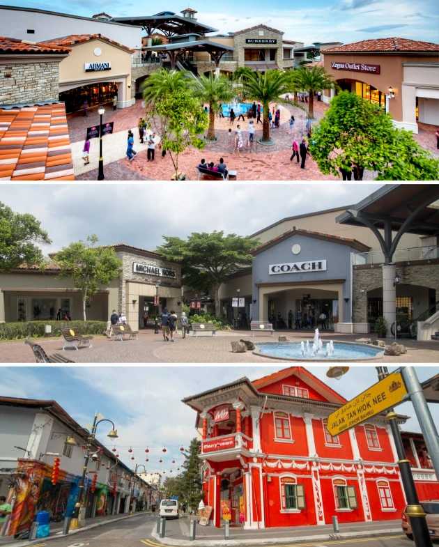 Flexible private ride to Heritage Street for your Singapore to JB day trip.